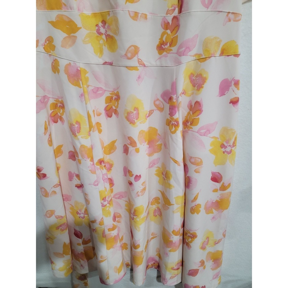 Lane Bryant Plus Sz 24‎ NWT V-Neck Lena Floral Fit & Flare Midi Dress Belted - Picture 5 of 14